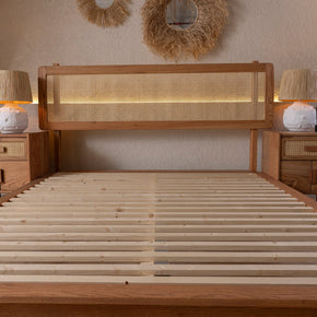 Retro Wooden Bed Frame