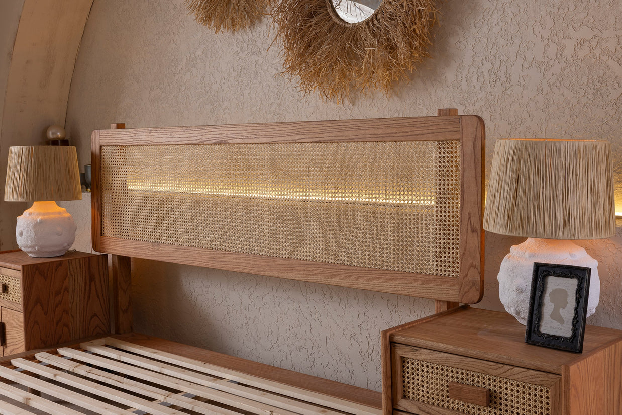 Retro Wooden Bed Frame