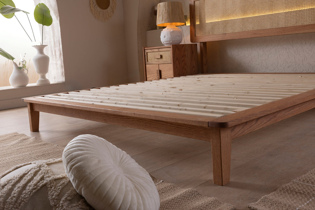 Retro Wooden Bed Frame